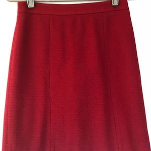 Ann Taylor Red Skirt